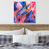 "Freisetztes Potenzial" Zeitgenössische Abstrakte Leinwanddruck (Insitu (Schlafzimmer))