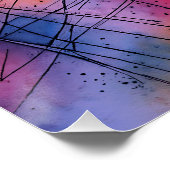 "Freisetztes Potenzial" Zeitgenössische Abstrakte  Poster (Ecke)