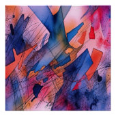 "Freisetztes Potenzial" Zeitgenössische Abstrakte  Poster (Vorderseite)