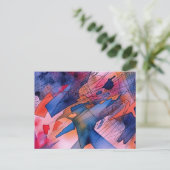 "Freisetztes Potenzial" Zeitgenössische Abstrakte Postkarte (Stehend Vorderseite)