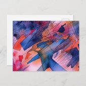 "Freisetztes Potenzial" Zeitgenössische Abstrakte Postkarte (Vorne/Hinten)