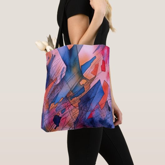 "Freisetztes Potenzial" Zeitgenössische Abstrakte Tasche (Von Nahem)