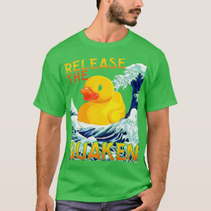 Freisetzung der Quackin-Gelben Gummiente-Vogelente T-Shirt