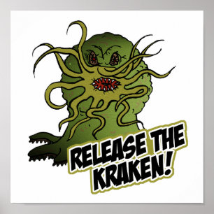 Freisetzung des kraken poster