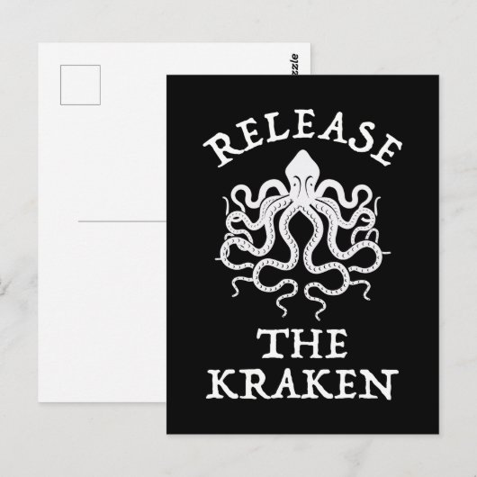 Freisetzung des Kraken Postkarte (Vorne/Hinten)