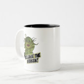 Freisetzung des kraken zweifarbige tasse (Vorderseite Links)