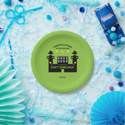 Freisetzungsgeschenk aus dem Gefängnis Pappteller (Party)