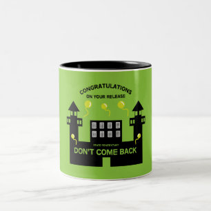 Freisetzungsgeschenk aus dem Gefängnis Zweifarbige Tasse