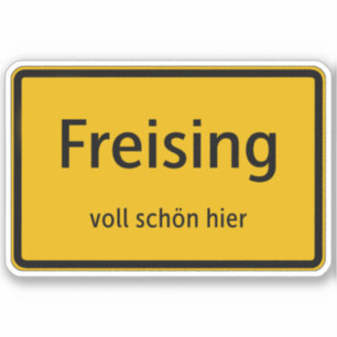 Freising Aufkleber Sticker Autoaufkleber