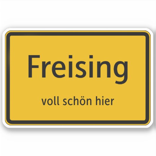 Freising Aufkleber Sticker Autoaufkleber (Vorderseite)