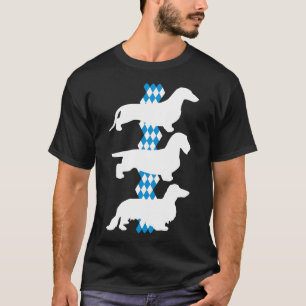 Freistaat Bayern - 3 verschiedene deutsche Dachshu T-Shirt