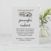 Freistaat für Hochzeiten Einladung (Stehend Vorderseite)