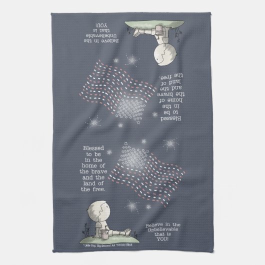 Freistaat Geschirrtuch (Vertikal)