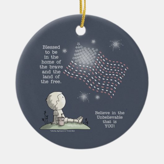 Freistaat Keramik Ornament (Vorne)