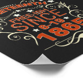 Freistaat seit 1865 Freiheit im 19. Poster (Ecke)