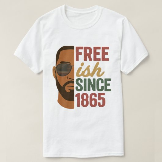 Freistaat seit 1865 Schwarzgeschichte T-Shirt (Design vorne)