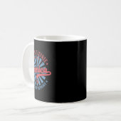Freistaat wegen des schönen 4. Juli Kaffeetasse (Vorderseite Links)
