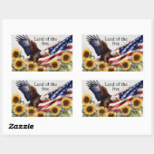 Freistaat wegen des schönen 4. Juli Rechteckiger Aufkleber (Blatt)