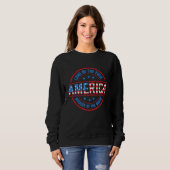 Freistaat wegen des schönen 4. Juli Sweatshirt (Vorne ganz)