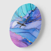 Freistehende Texturen, luxuriöse abstrakte Kunst. Große Wanduhr (Winkel)