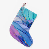 Freistehende Texturen, luxuriöse abstrakte Kunst. Kleiner Weihnachtsstrumpf (Vorderansicht (hängend))