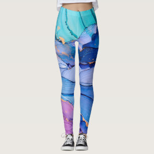 Freistehende Texturen, luxuriöse abstrakte Kunst. Leggings