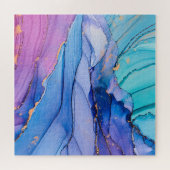 Freistehende Texturen, luxuriöse abstrakte Kunst. Puzzle (Horizontal)