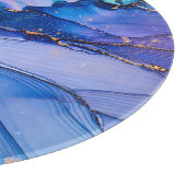 Freistehende Texturen, luxuriöse abstrakte Kunst. Schneidebrett (Ecke)