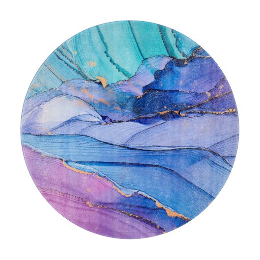 Freistehende Texturen, luxuriöse abstrakte Kunst. Schneidebrett (Vorderseite)