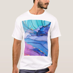 Freistehende Texturen, luxuriöse abstrakte Kunst. T-Shirt