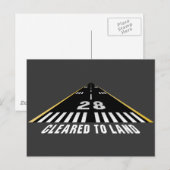 Freistellung von der Landebahn Postkarte (Vorne/Hinten)