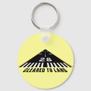 Freistellung von der Landebahn Schlüsselanhänger
