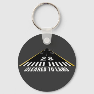 Freistellung von der Landebahn Schlüsselanhänger