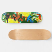 Freistil-Bruch-Tanzgraffiti-angesagter Skateboard (Horizontal)