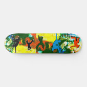 Freistil-Bruch-Tanzgraffiti-angesagter Skateboard (Horizontal)