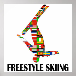Freistil-Skifahren Poster