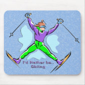 Freistil-Skifahrer Mousepad (Vorne)