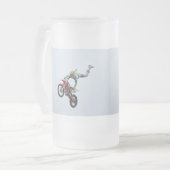 FreistilMotocross Mattglas Bierglas (Vorderseite Links)