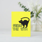 Freitag 13. - Bad Luck Day Superstition Postkarte (Stehend Vorderseite)