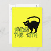 Freitag 13. - Bad Luck Day Superstition Postkarte (Vorne/Hinten)