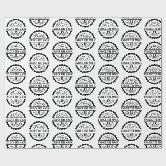 Freitag, 13. geschenkpapier (Flach)