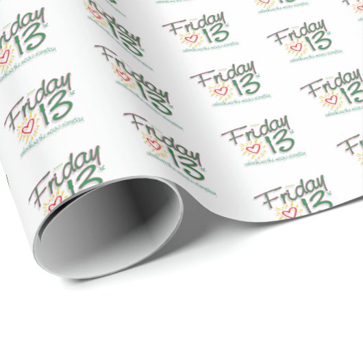 Freitag, 13. geschenkpapier (Rolleneckpunkt)
