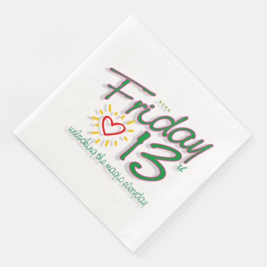 Freitag, 13. serviette (Ecke)