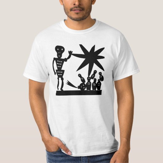 Freitag Abend Bowling T-Shirt (Vorderseite)