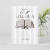 Freitag Bibelstudien Kirche Einladung (Stehend Vorderseite)