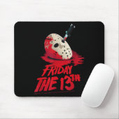 Freitag Das 13. Maskenblut-Halloween-Design Mousepad (Mit Mouse)