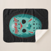 Freitag, den 13. | Blue Hockey Mask Graphic Sherpadecke (Vorderseite (Horizontal))
