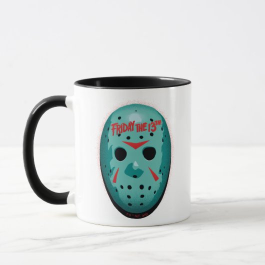 Freitag, den 13. | Blue Hockey Mask Graphic Tasse (Links)