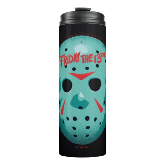 Freitag, den 13. | Blue Hockey Mask Graphic Thermosbecher (Vorderseite)