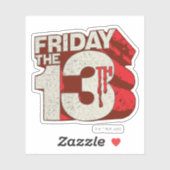 Freitag, den 13. | gestapelte 3D-Logos Aufkleber (Blatt)